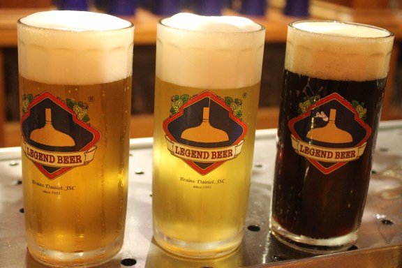 Legend beer, My dinh 3 different beers
