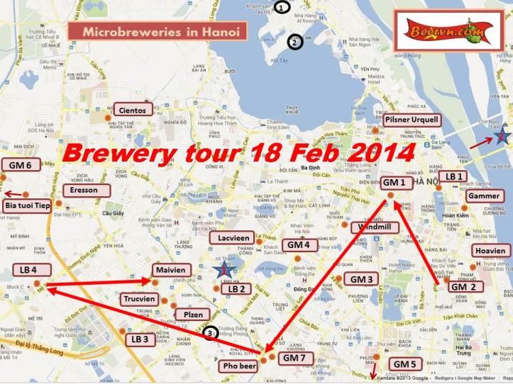 brewery tour Hanoi