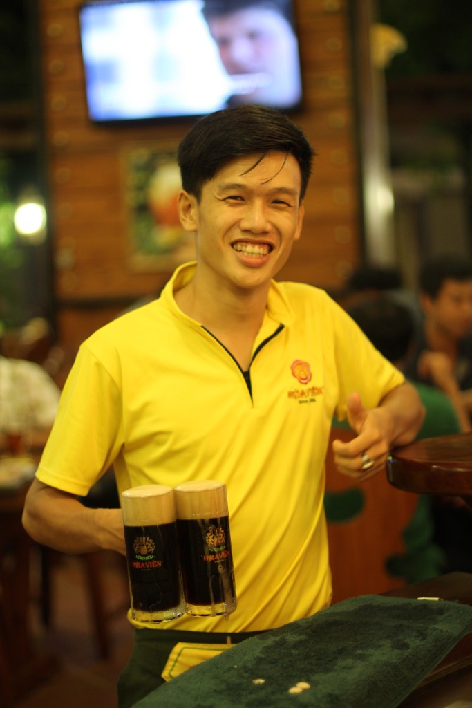 Black beer at Hoa Vien